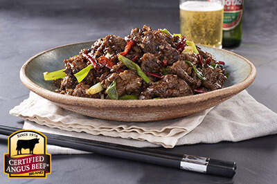 Szechuan Beef recipe provided by the Certified Angus Beef® brand.