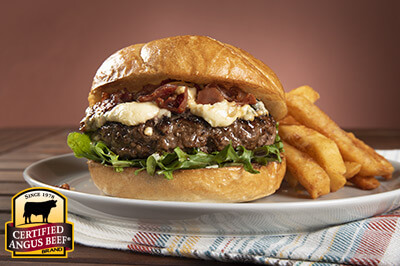 Prosciutto and Blue Cheese Burgers recipe provided by the Certified Angus Beef® brand.