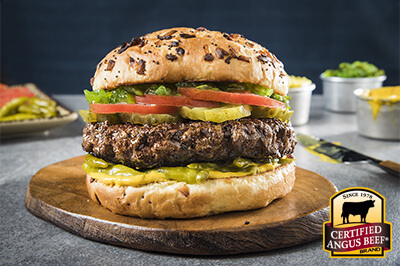 The Chicago Burger recipe provided by the Certified Angus Beef® brand.