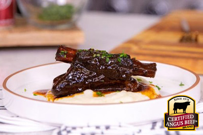 Dr. Pepper Braised Short Ribs   recipe provided by the Certified Angus Beef® brand.