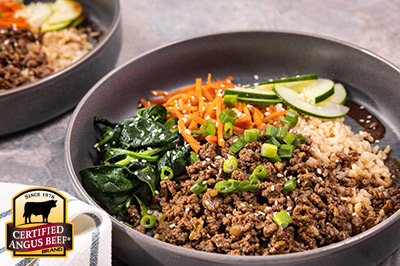 Korean Ground Beef Bowl  recipe provided by the Certified Angus Beef® brand.
