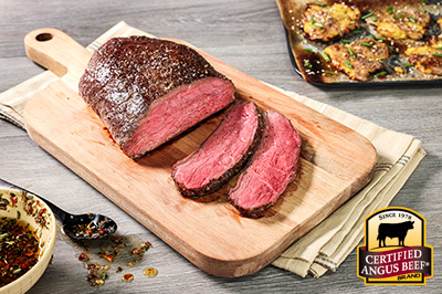 Top Sirloin Cap Roast with Herb Rub  recipe provided by the Certified Angus Beef® brand.
