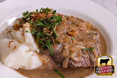 Smothered Steaks recipe provided by the Certified Angus Beef® brand.