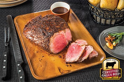 Holiday Roast with Red Wine Reduction recipe provided by the Certified Angus Beef® brand.
