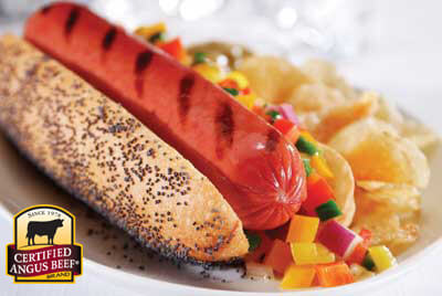 Frankfurters with Mango Mojo Salsa recipe provided by the Certified Angus Beef® brand.