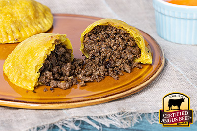 Jamaican Beef Patties with ground beef and flaky p