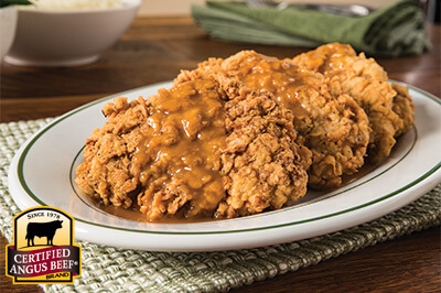 Country Fried Steak with Redeye Gravy recipe provided by the Certified Angus Beef® brand.
