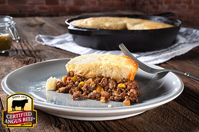 Cowboy Skillet Pie recipe provided by the Certified Angus Beef® brand.