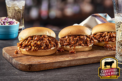 Easy Sloppy Joes  recipe provided by the Certified Angus Beef® brand.